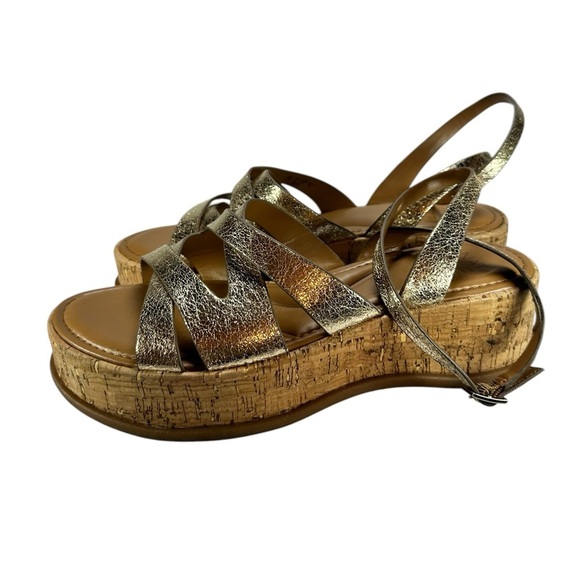 Naturalizer Women's Riley Strappy Platform Heel Sandals  Bronze EUC 10M - Picture 4 of 9